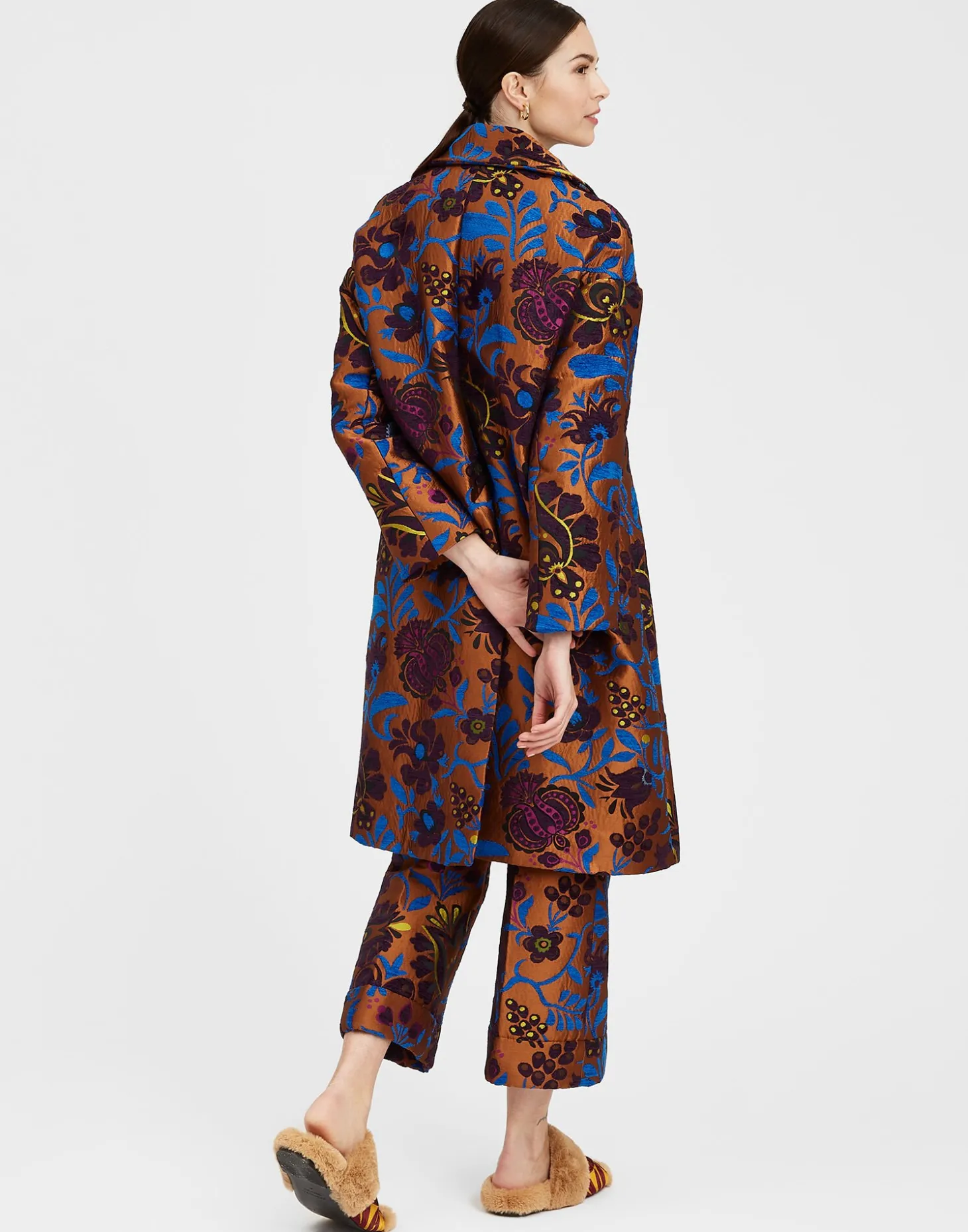 La DoubleJ Boxy CoatJacquard Selva in Jacquard