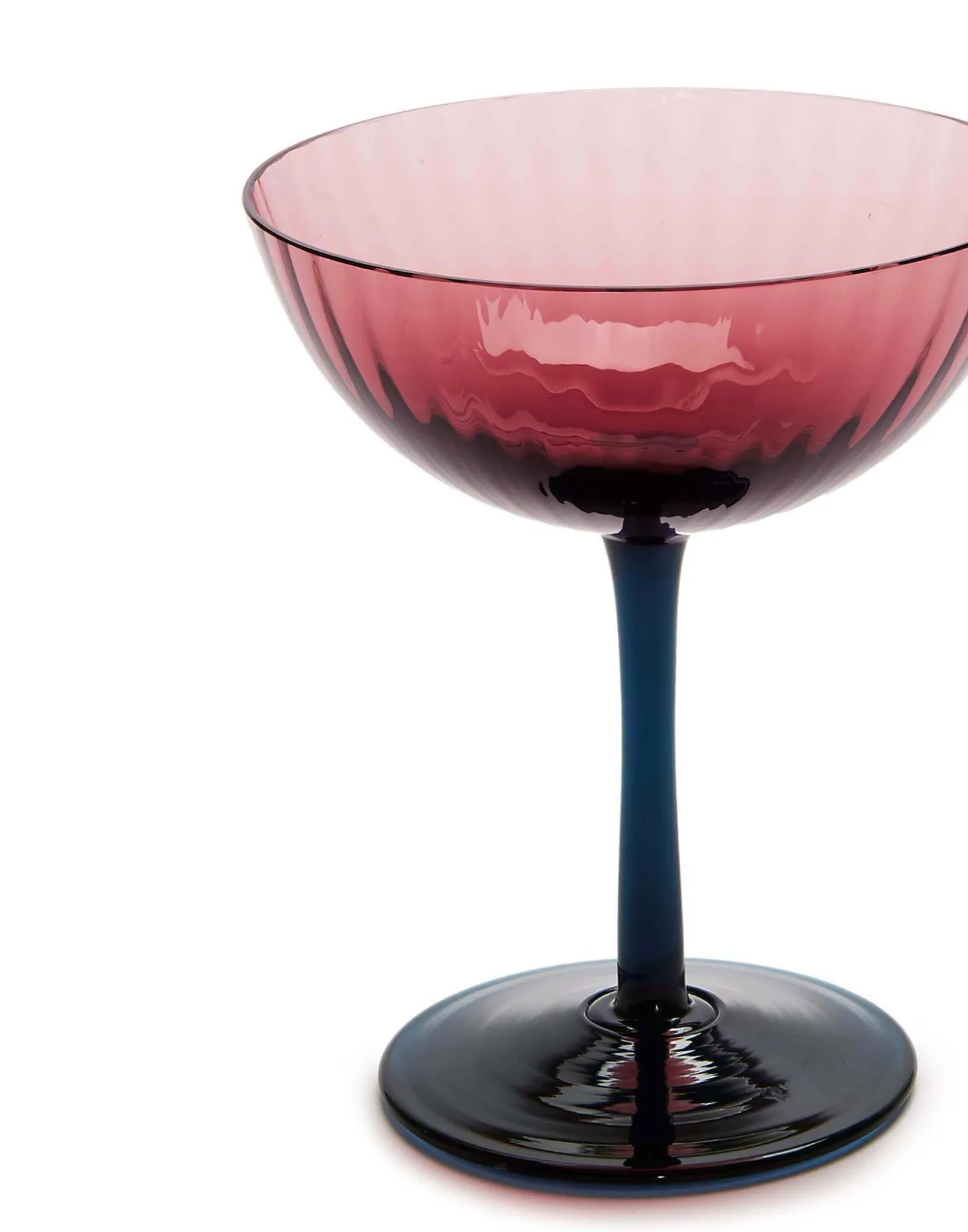 La DoubleJ Champagne Coupe Set of 2Viola in Glass