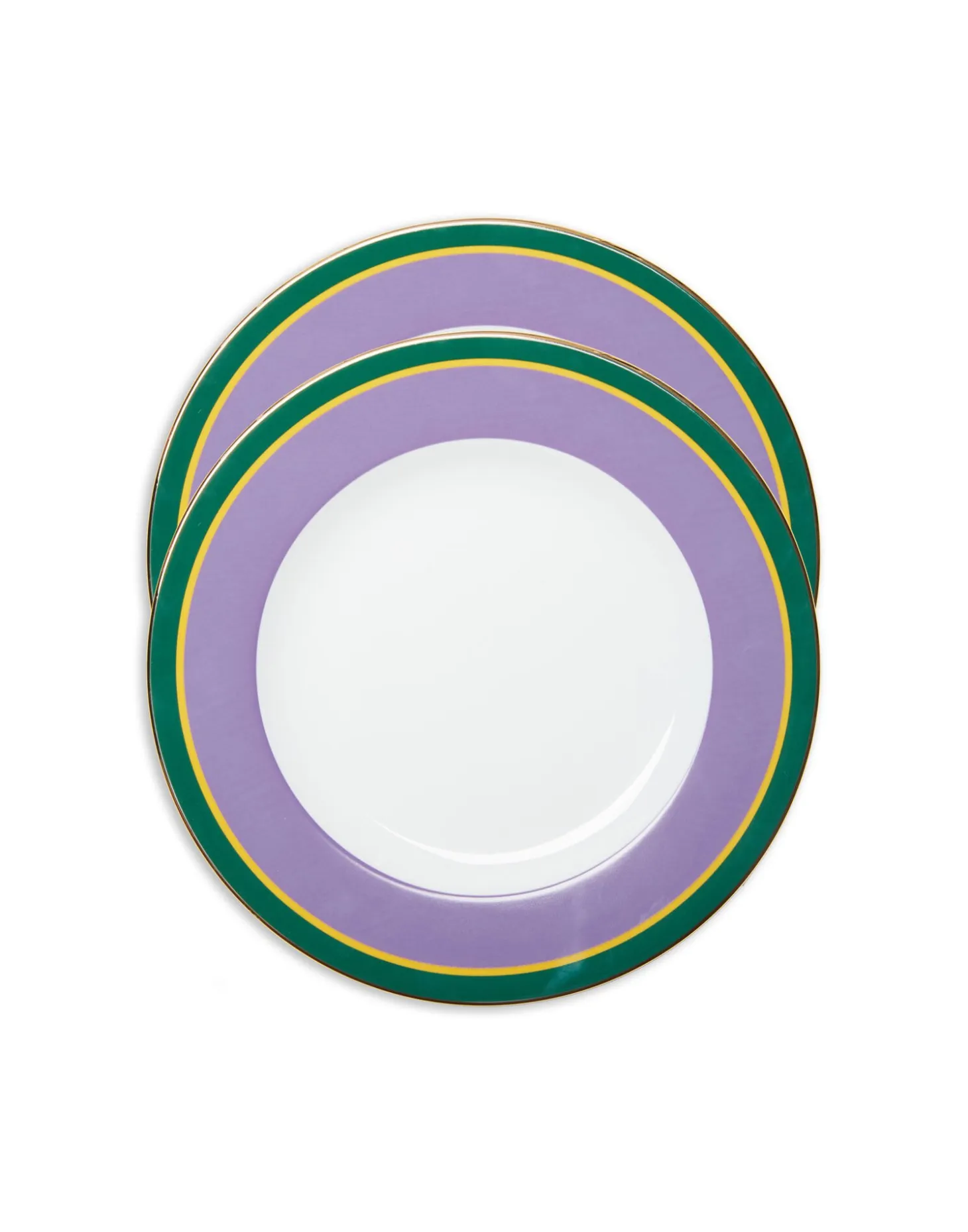 La DoubleJ Dinner Plates Set Of 2Rainbow Viola in Porcelain