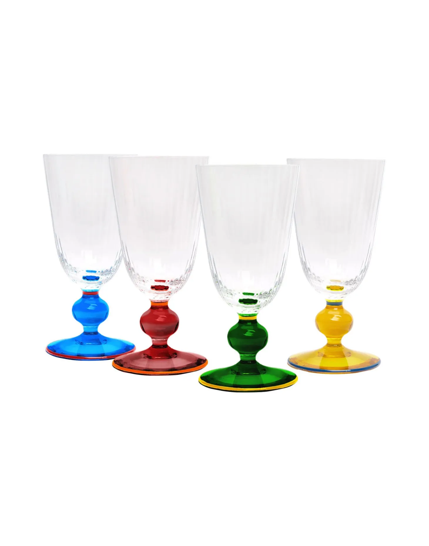 La DoubleJ Perfetto Glasses Set of 4Mixed in Murano Glass