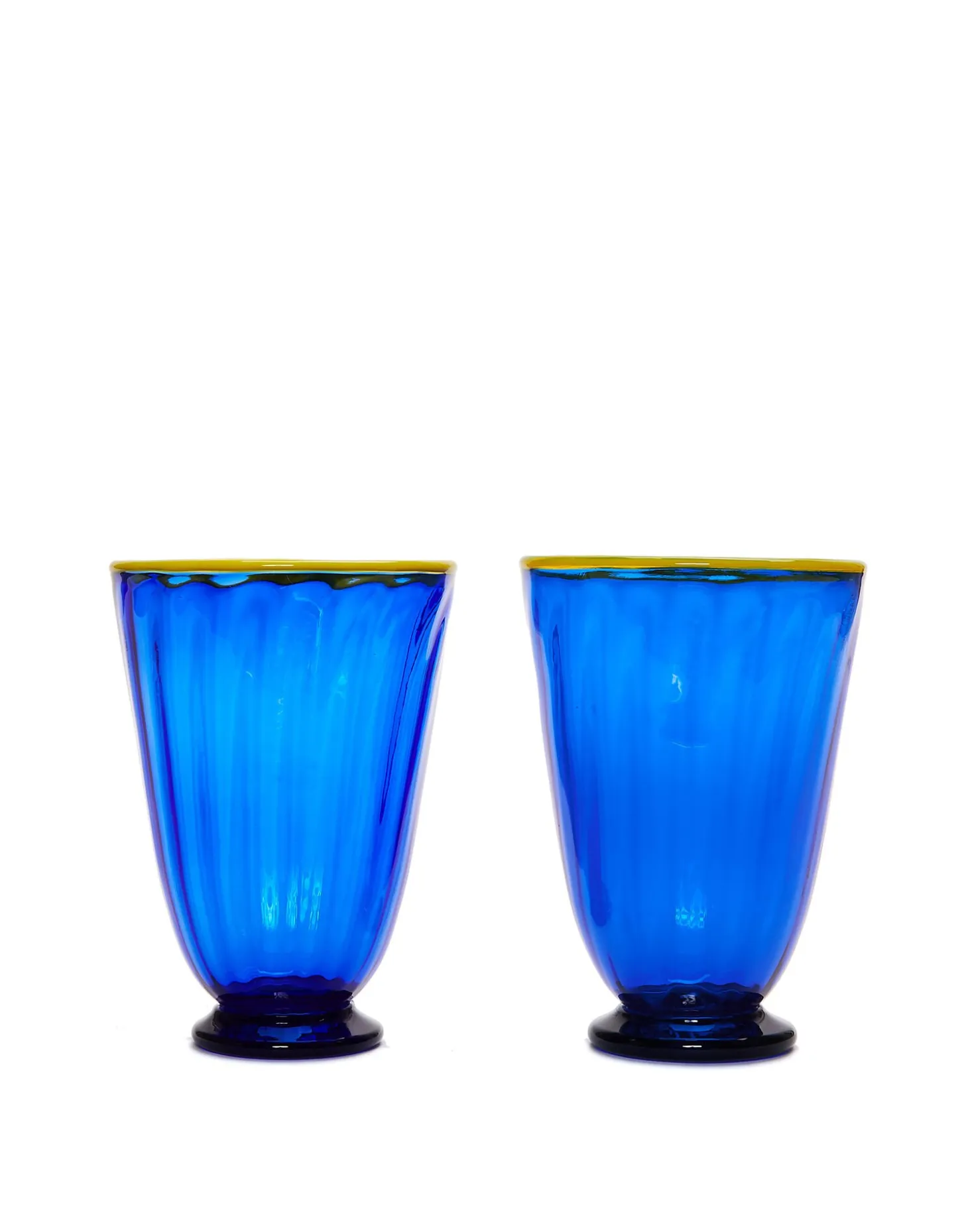 La DoubleJ Rainbow Glass Set of 2Blue in Glass