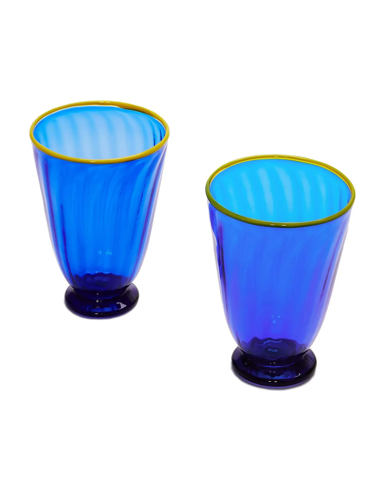 La DoubleJ Rainbow Glass Set of 2Blue in Glass