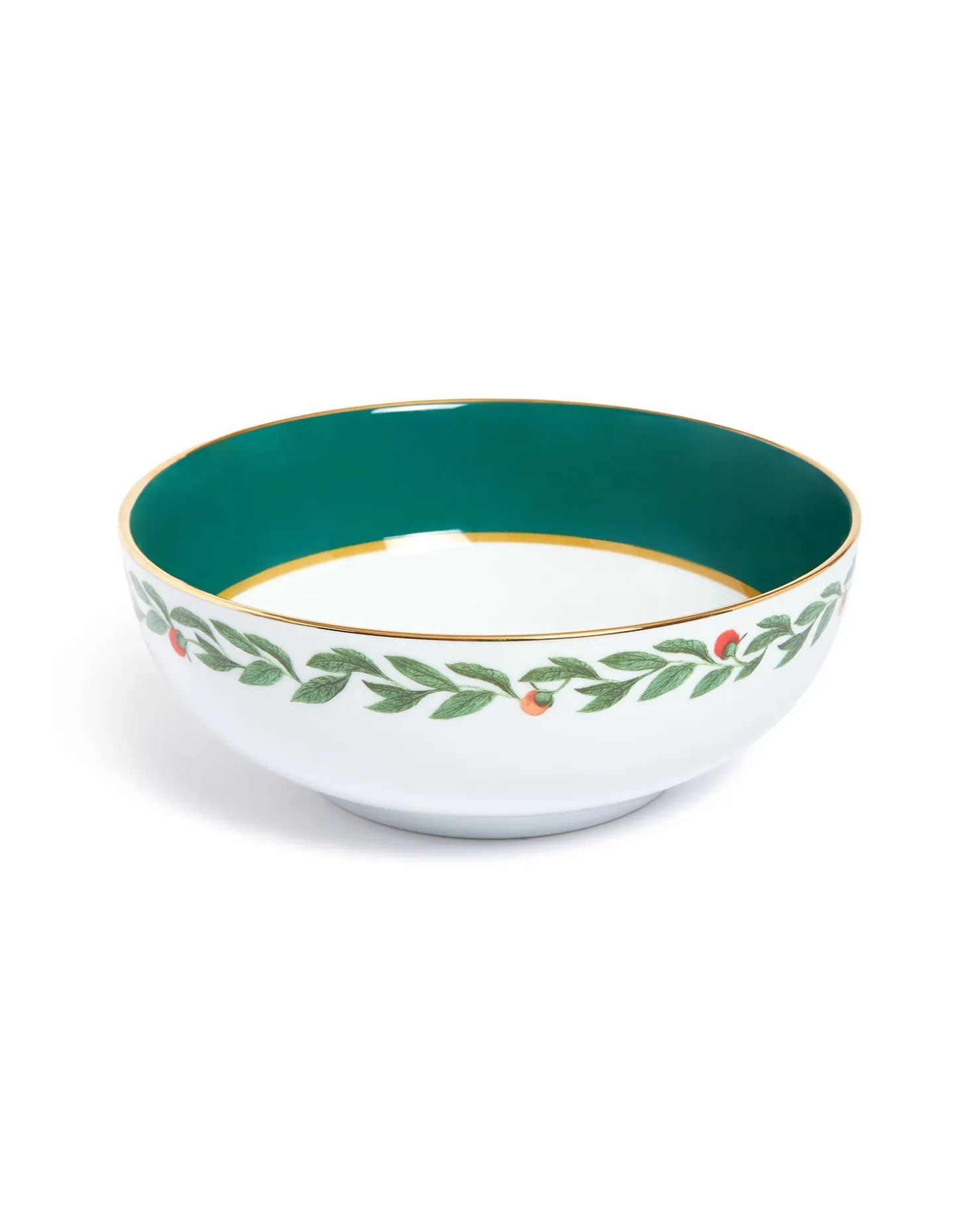 La DoubleJ Serving BowlLibellula Green in Porcelain