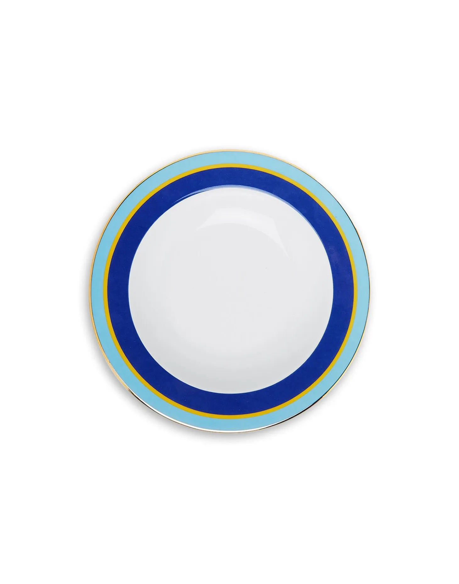 La DoubleJ Soup Plates Set Of 2Rainbow Blue in Porcelain