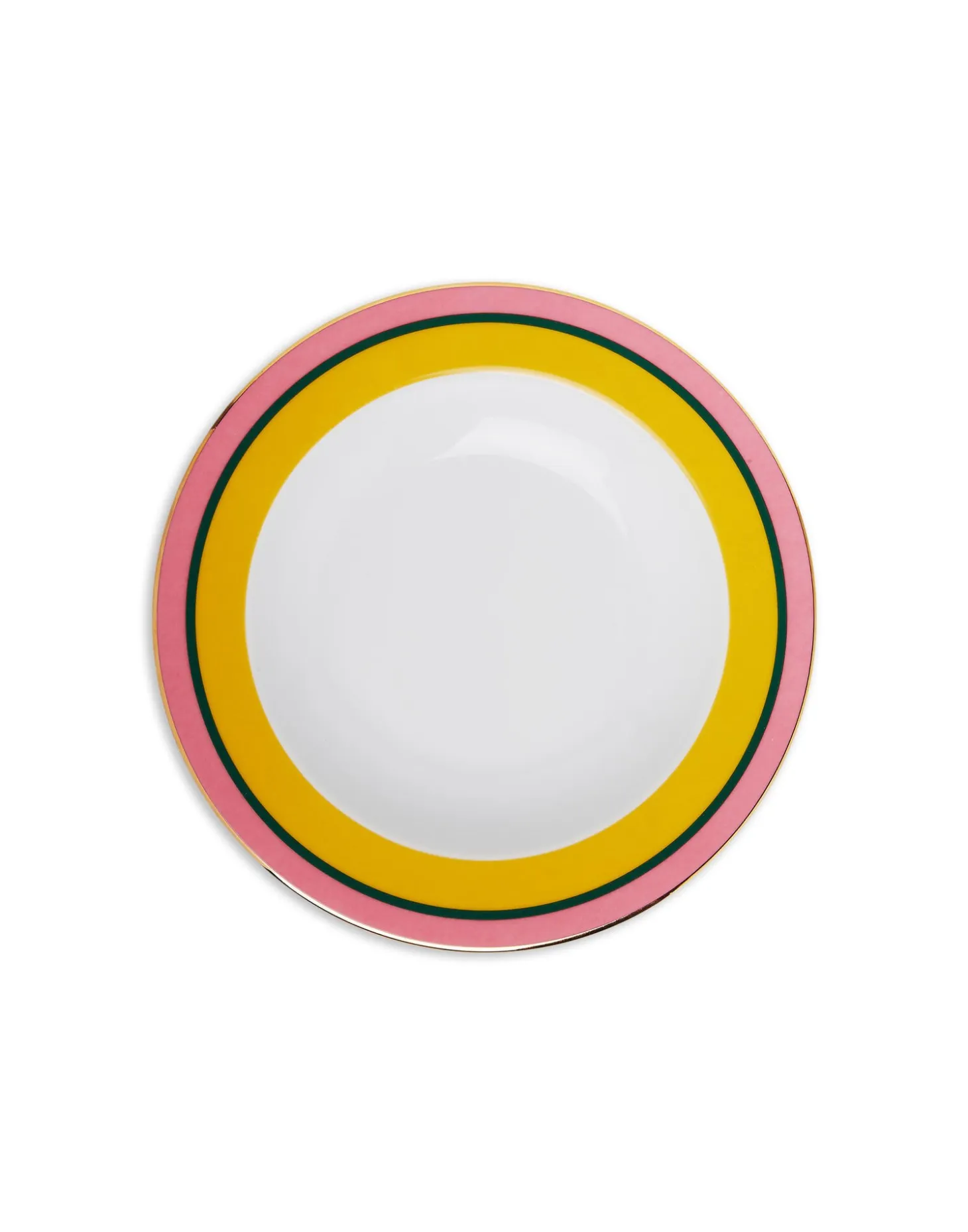 La DoubleJ Soup Plates Set Of 2Rainbow Yellow in Porcelain